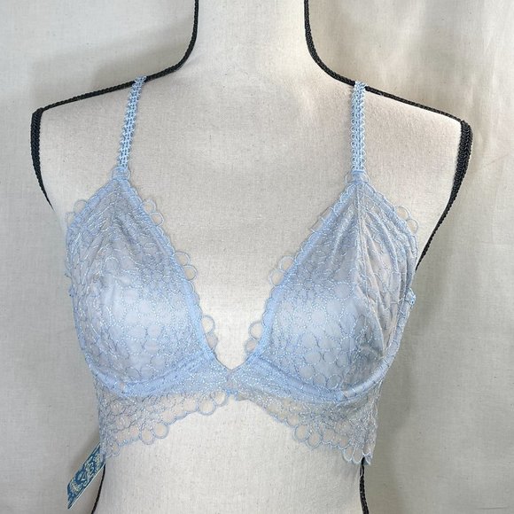 Free People Lucia Underwire Bra in Blue 34C, NEW WITH TAGS - Picture 4 of 13